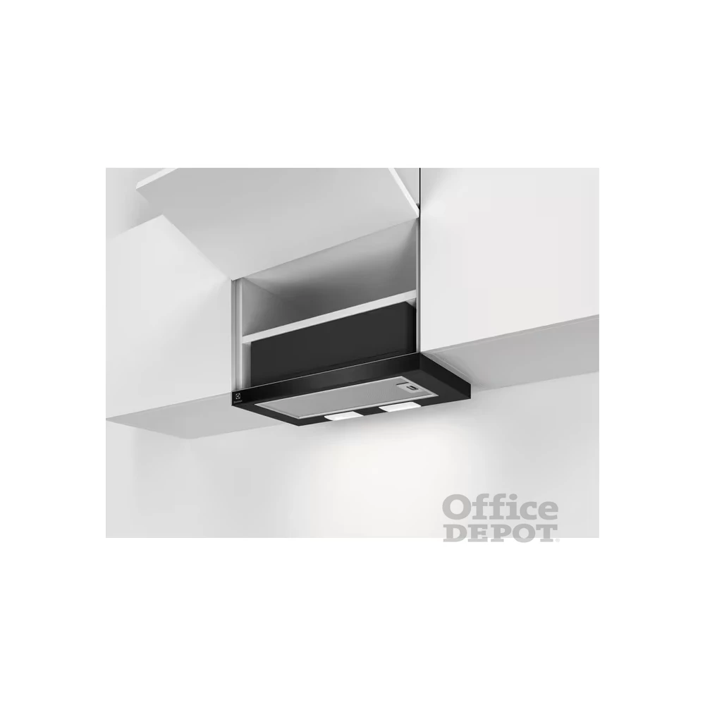 Electrolux LFP326FB fekete, beépíthető, hagyományos, méret:59,8 cm, teleszkópos, zajszint:69 dB, páraelszívó