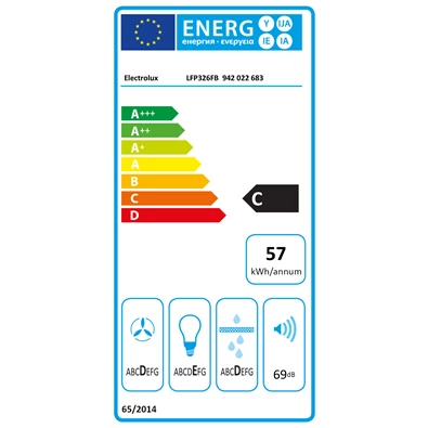Electrolux LFP326FB Teleszkópos páraelszívó Electrolux LFP326FB Teleszkópos páraelszívó