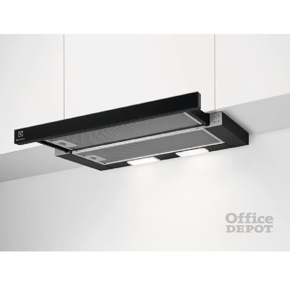 Electrolux LFP326FB fekete, beépíthető, hagyományos, méret:59,8 cm, teleszkópos, zajszint:69 dB, páraelszívó