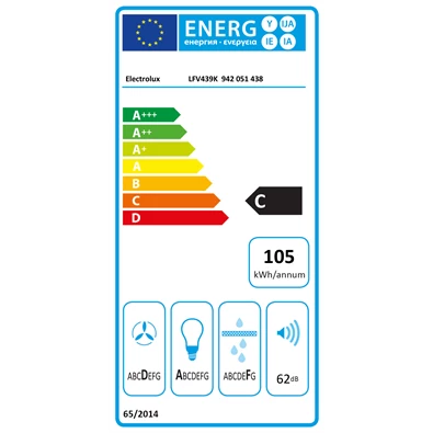 Electrolux LFV439K kürtős páraelszívó Electrolux LFV439K kürtős páraelszívó