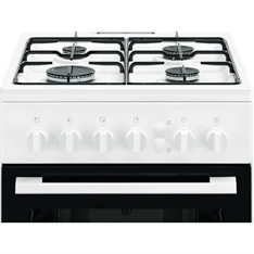 Electrolux LKG500000W fehér, szabadonálló, gáz, főzőzóna: 4, sütő:51L, grill, tűzhely