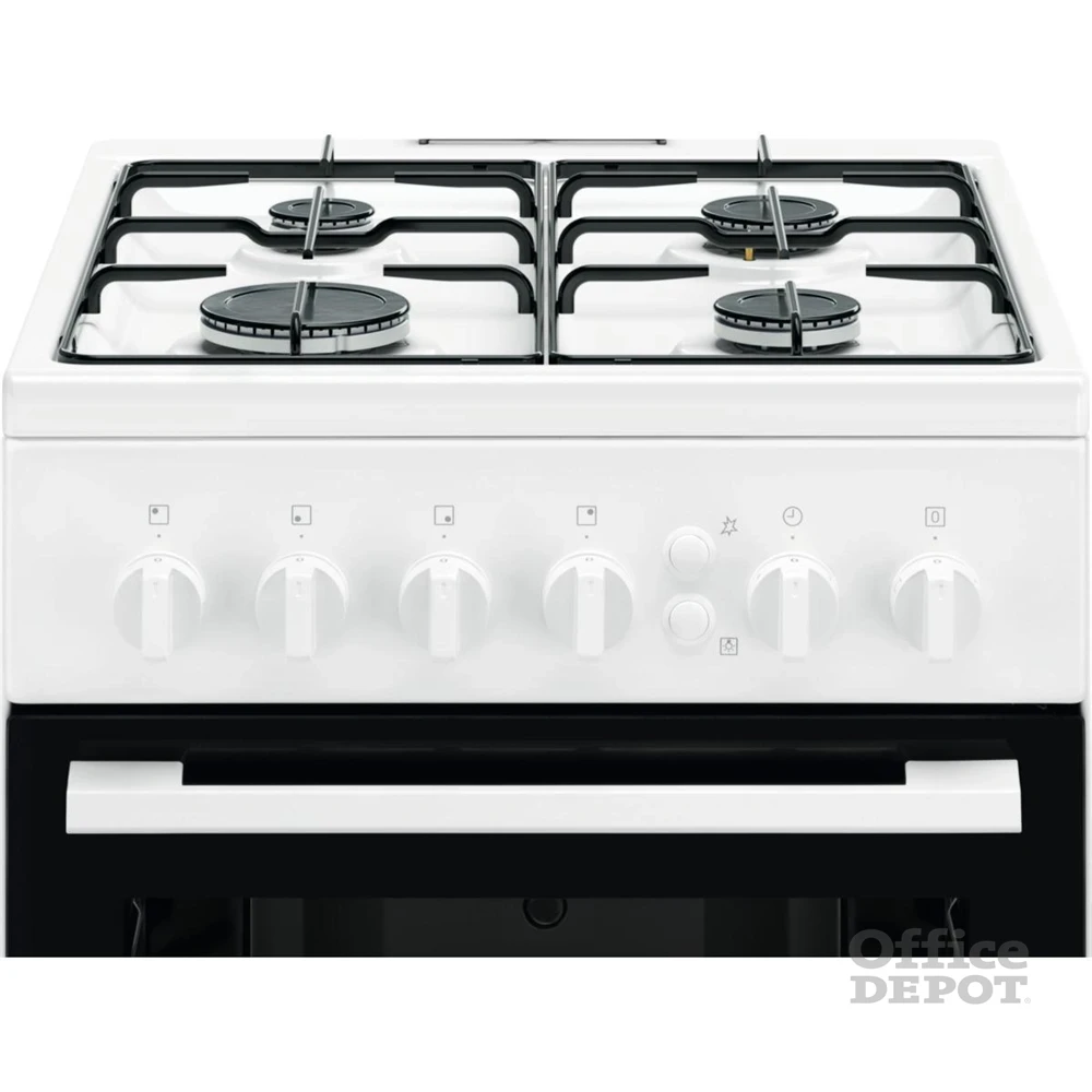 Electrolux LKG500000W fehér, szabadonálló, gáz, főzőzóna: 4, sütő:51L, grill, tűzhely