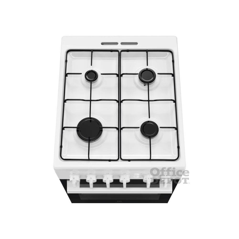 Electrolux LKG500000W fehér, szabadonálló, gáz, főzőzóna: 4, sütő:51L, grill, tűzhely