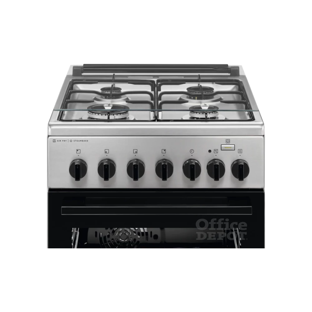 Electrolux LKK560000X inox, szabadonálló, gáz, kombinált, főzőzóna: 4, sütő:58L, grill, tűzhely