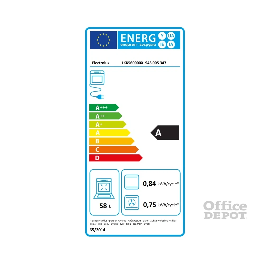 Electrolux LKK560000X inox, szabadonálló, gáz, kombinált, főzőzóna: 4, sütő:58L, grill, tűzhely