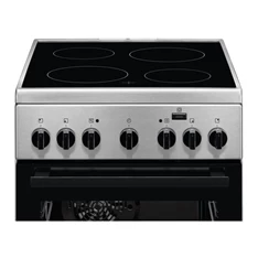 Electrolux LKR560000X inox, szabadonálló, kerámialapos, elektromos, főzőzóna: 4, sütő:54L, grill, tűzhely