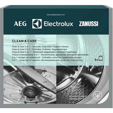 Electrolux M3GCP400 6 db-os 3 az 1-ben mosó- és mosogatógép tisztítószer szett Electrolux M3GCP400 6 db-os 3 az 1-ben mosó- és mosogatógép tisztítószer szett