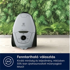 Electrolux PD82-4MG szürke csendes porzsákos porszívó