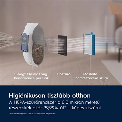 Electrolux PD82-4MG szürke csendes porzsákos porszívó