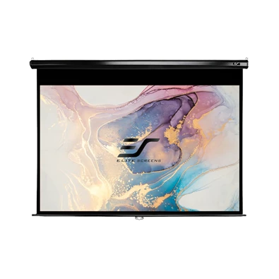 EliteScreens M84UWH 84" (16:9) 185x104cm fekete vázzal manuális fali vetítővászon EliteScreens M84UWH 84" (16:9) 185x104cm fekete vázzal manuális fali vetítővászon
