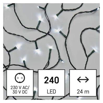 Emos D4AC10 24m/240LED/kül-beltéri/hideg fehér karácsonyi LED fényfüzér Emos D4AC10 24m/240LED/kül-beltéri/hideg fehér karácsonyi LED fényfüzér