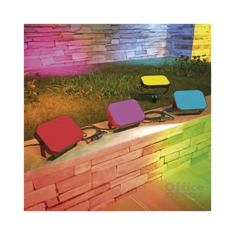 Emos GoSmart 3 darabos, 14 W, RGBIC dimmelhető, WiFi kültéri LED reflektor, kezdő készlet