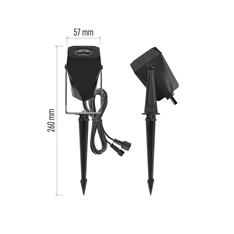 Emos GoSmart 4 darabos, 7 W, RGBIC dimmelhető, WiFi kültéri LED spotlámpa, kezdő készlet Emos GoSmart 4 darabos, 7 W, RGBIC dimmelhető, WiFi kültéri LED spotlámpa, kezdő készlet