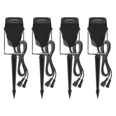 Emos GoSmart 4 darabos, 7 W, RGBIC dimmelhető, WiFi kültéri LED spotlámpa, kezdő készlet Emos GoSmart 4 darabos, 7 W, RGBIC dimmelhető, WiFi kültéri LED spotlámpa, kezdő készlet