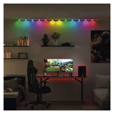 Emos GoSmart 85 cm-es lánc, 4 rész, 7 W, RGBIC+CCT, dimmelhető, WiFi LED reflektor Emos GoSmart 85 cm-es lánc, 4 rész, 7 W, RGBIC+CCT, dimmelhető, WiFi LED reflektor