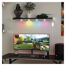 Emos GoSmart 85 cm-es lánc, 4 rész, 7 W, RGBIC+CCT, dimmelhető, WiFi LED reflektor Emos GoSmart 85 cm-es lánc, 4 rész, 7 W, RGBIC+CCT, dimmelhető, WiFi LED reflektor