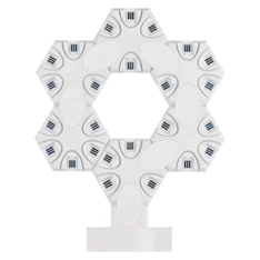 Emos GoSmart Hexagon fehér, 6 részből álló, RGBIC dimmelhető, WiFi LED asztali lámpa Emos GoSmart Hexagon fehér, 6 részből álló, RGBIC dimmelhető, WiFi LED asztali lámpa