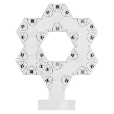 Emos GoSmart Hexagon fehér, 6 részből álló, RGBIC dimmelhető, WiFi LED asztali lámpa Emos GoSmart Hexagon fehér, 6 részből álló, RGBIC dimmelhető, WiFi LED asztali lámpa
