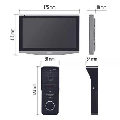 Emos H4010 GoSmart SET IP-700A 7" wifi video kaputelefon Emos H4010 GoSmart SET IP-700A 7" wifi video kaputelefon