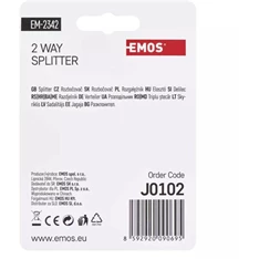 Emos J0102 EM2342 2 utas antenna elosztó Emos J0102 EM2342 2 utas antenna elosztó