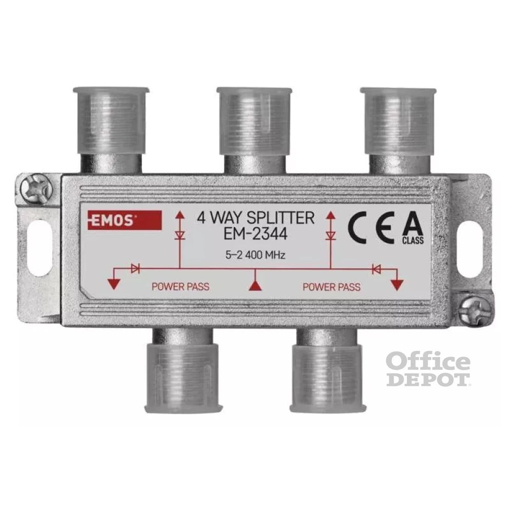 Emos EM2344 4-es F csatlakozós antenna elosztó