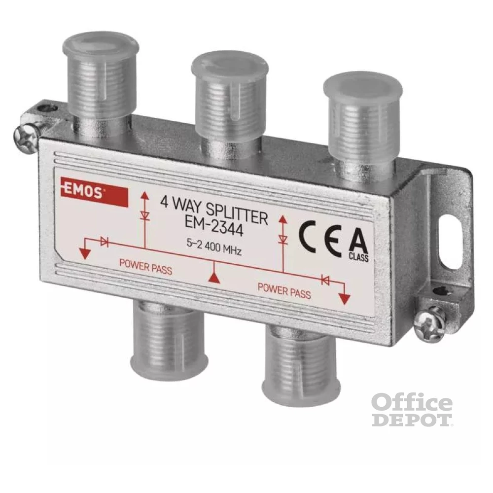 Emos EM2344 4-es F csatlakozós antenna elosztó