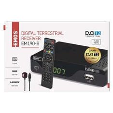 Emos J6014 EM190-s HD DVB-T2 beltéri egység Emos J6014 EM190-s HD DVB-T2 beltéri egység