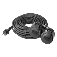 Emos P0701 2 aljzat 10 méter 3x1,5mm2 gumikábeles IP44 kültéri hosszabbító Emos P0701 2 aljzat 10 méter 3x1,5mm2 gumikábeles IP44 kültéri hosszabbító