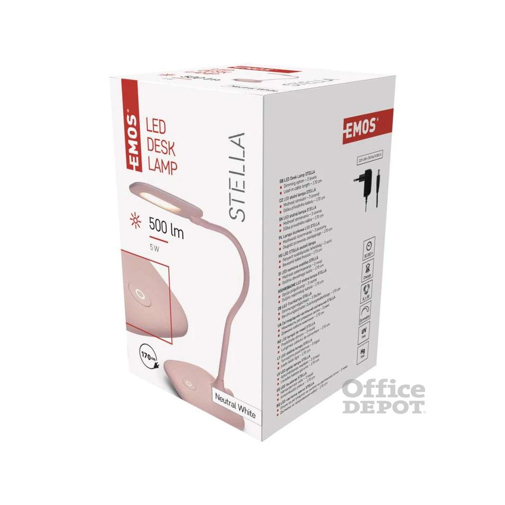 Emos Z7602P LED Stella rózsaszín asztali lámpa