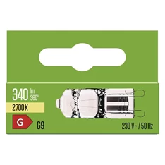 Emos ZE0302 G9 30W 340Lumen meleg fehér halogén izzó Emos ZE0302 G9 30W 340Lumen meleg fehér halogén izzó