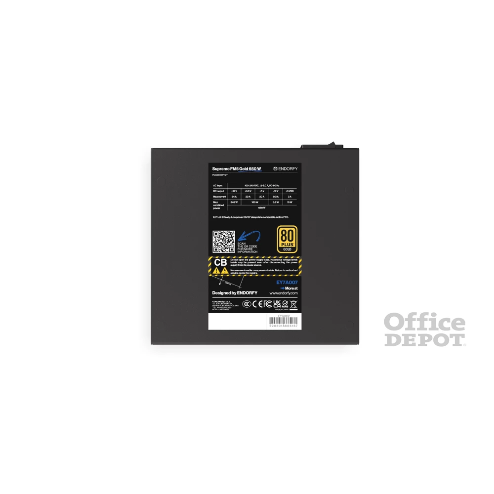 Endorfy Supremo FM5 Gold 650W tápegység