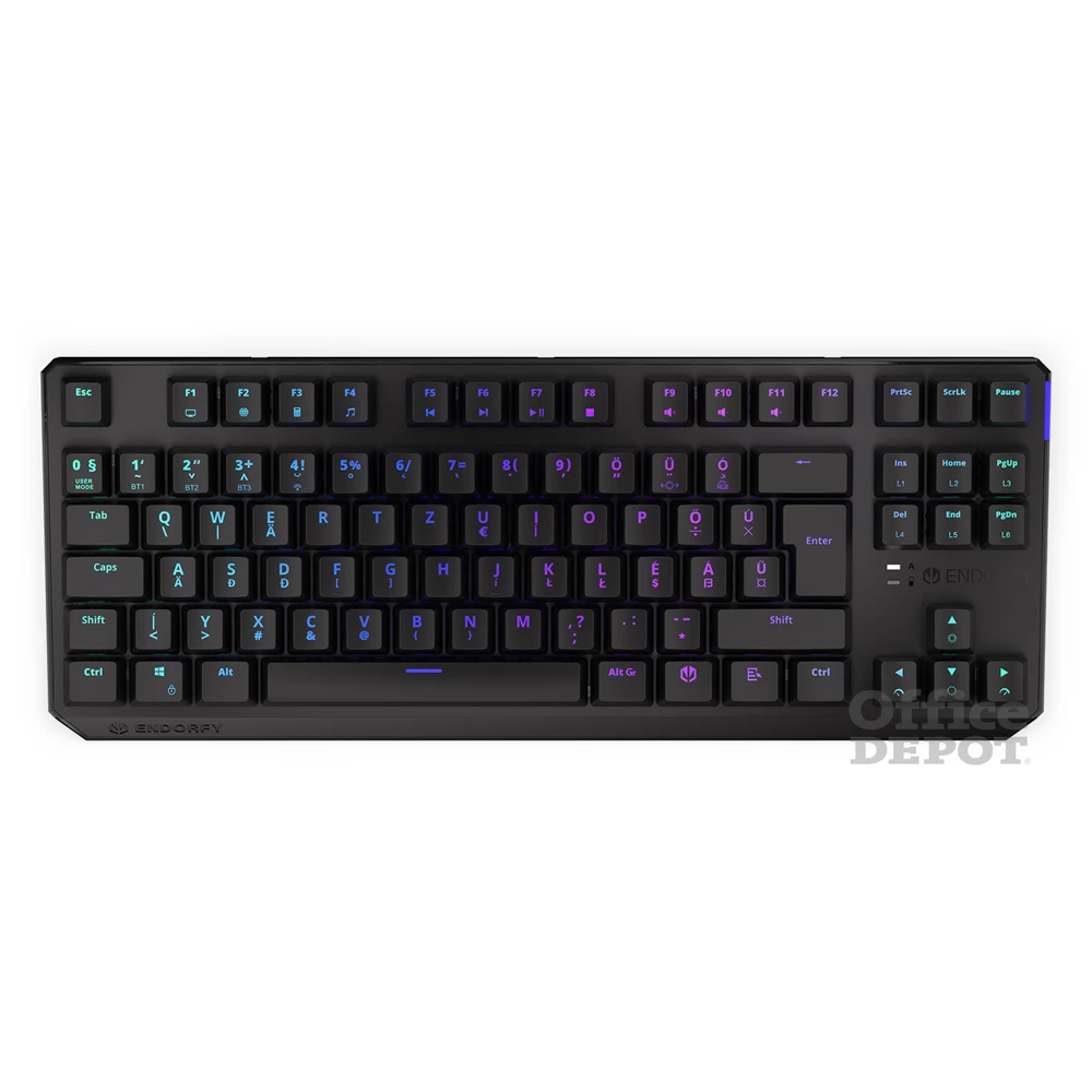 Endorfy Thock TKL HU Kailh Box Brown Switch vezeték nélküli billentyűzet