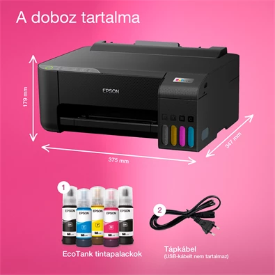 Epson EcoTank L1270 színes nyomtató WiFi, 8100/6500 oldal tintával