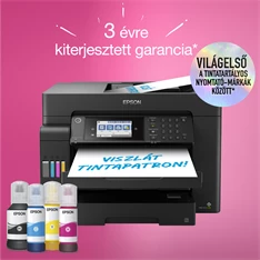 Epson EcoTank L15150 A3 színes nyomtató MFP, Duplex, WiFi/USB/LAN, 4500/2800 oldal tinta a dobozban