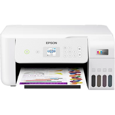 Epson EcoTank L3266 színes tintasugaras fehér multifunkciós nyomtató Epson EcoTank L3266 színes tintasugaras fehér multifunkciós nyomtató