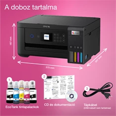 Epson EcoTank L4260 színes tintasugaras fekete multifunkciós nyomtató Epson EcoTank L4260 színes tintasugaras fekete multifunkciós nyomtató