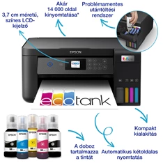 Epson EcoTank L4260 színes tintasugaras fekete multifunkciós nyomtató Epson EcoTank L4260 színes tintasugaras fekete multifunkciós nyomtató