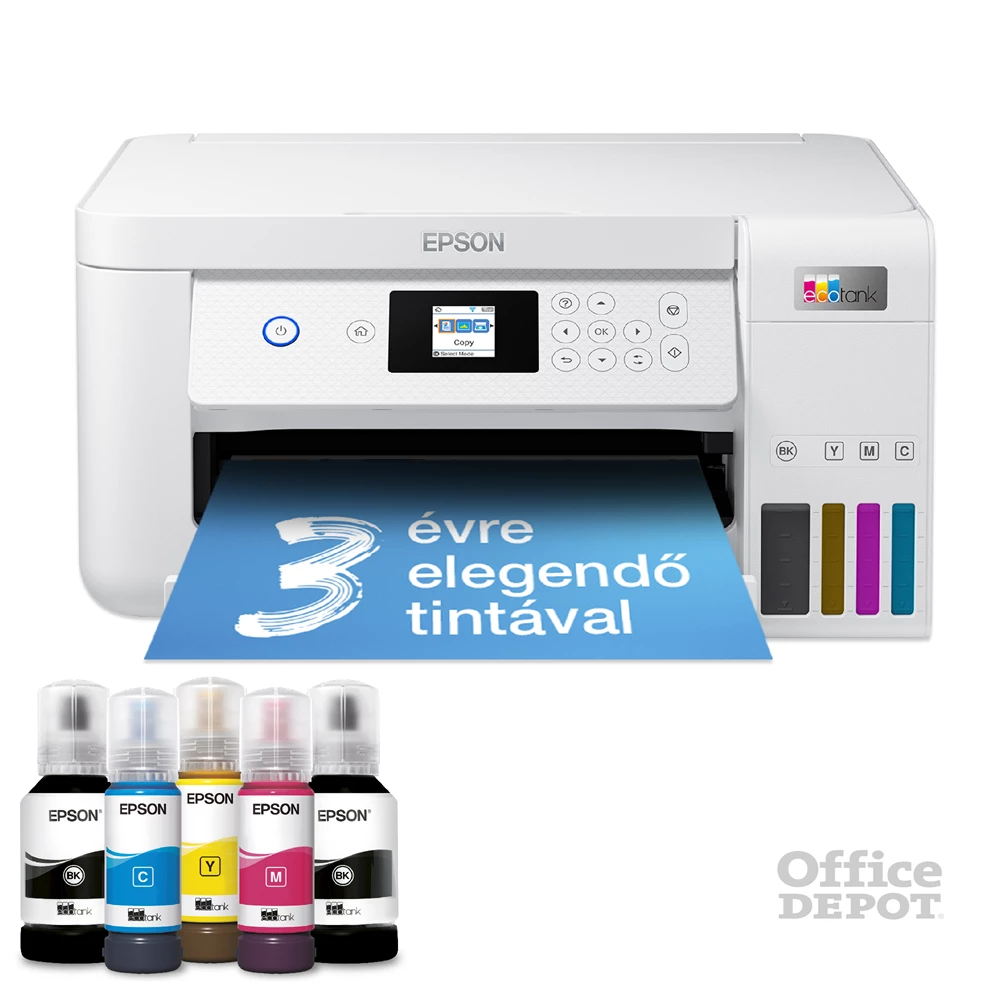 Epson EcoTank L4266 színes nyomtató MFP, Duplex, WiFi/USB, 14 000/5200 oldal tinta a dobozban