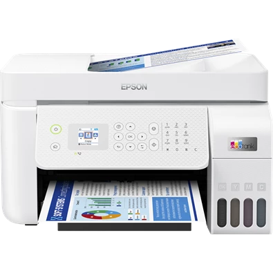 Epson EcoTank L5296 színes tintasugaras fehér multifunkciós nyomtató Epson EcoTank L5296 színes tintasugaras fehér multifunkciós nyomtató