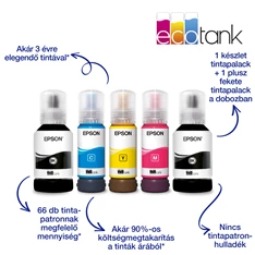 Epson EcoTank L6276 színes nyomtató MFP, Duplex, WiFi/USB/LAN, 14 000/5200 oldal tinta a dobozban