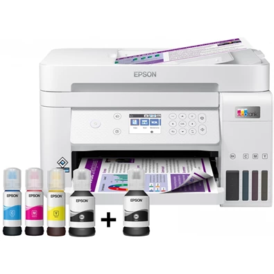 Epson EcoTank L6276 színes tintasugaras fehér multifunkciós nyomtató Epson EcoTank L6276 színes tintasugaras fehér multifunkciós nyomtató