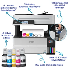 Epson EcoTank L6460 színes tintasugaras multifunkciós nyomtató Epson EcoTank L6460 színes tintasugaras multifunkciós nyomtató