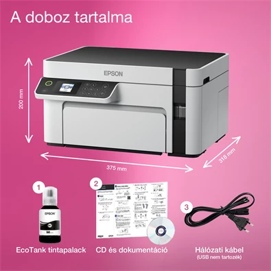 Epson EcoTank M2120 mono tintasugaras multifunkciós nyomtató Epson EcoTank M2120 mono tintasugaras multifunkciós nyomtató