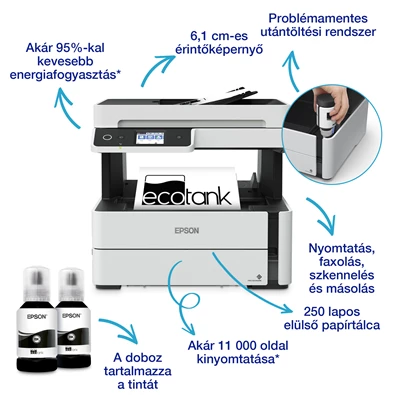 Epson EcoTank M3170 mono tintasugaras multifunkciós nyomtató
