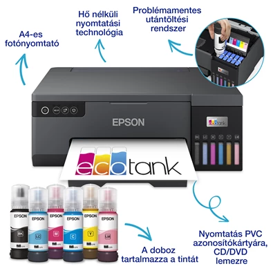 Epson Ecotank L8050 A4 színes tintasugaras multifunkciós nyomtató Epson Ecotank L8050 A4 színes tintasugaras multifunkciós nyomtató