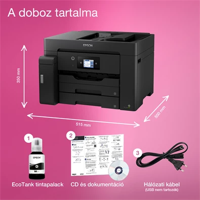 Epson M15140 A3 MFP duplex ADF Ethernet/WIFI mono multifunkciós tintasugaras nyomtató