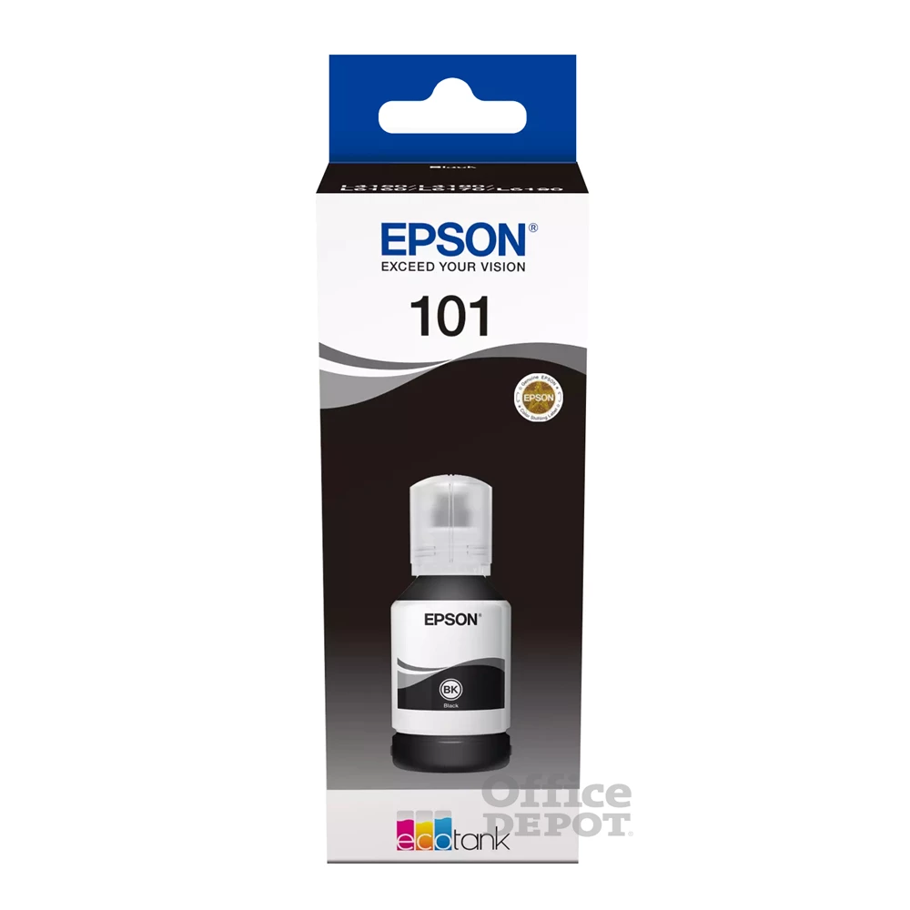 Epson C13T03V14A T03V1 127ml EcoTank kompatibilis fekete tintapalack