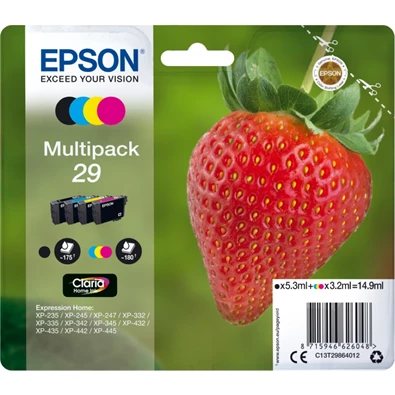 Epson C13T29864012 T2986 patron multipack No 29. Epson C13T29864012 T2986 patron multipack No 29.