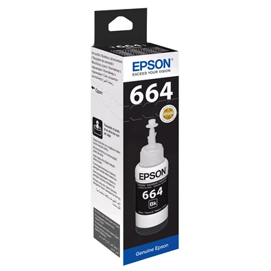 Epson C13T66414A T6641 70ml EcoTank kompatibilis fekete tintapalack Epson C13T66414A T6641 70ml EcoTank kompatibilis fekete tintapalack