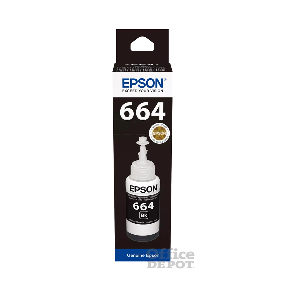 Epson C13T66414A T6641 70ml EcoTank kompatibilis fekete tintapalack